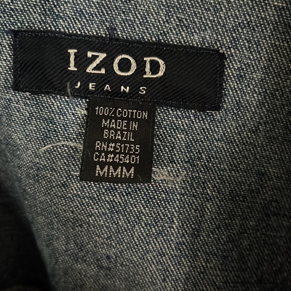 Izod Jean Jacket. Medium - Picture 2 of 5